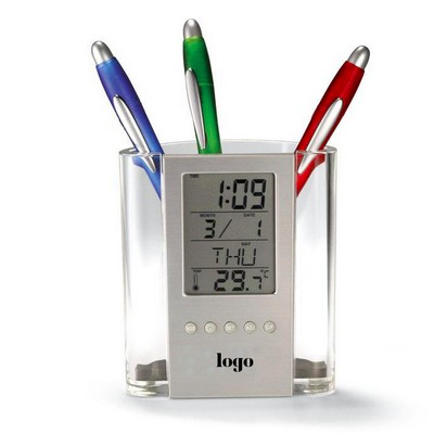 Electric Calendar Pen Holder