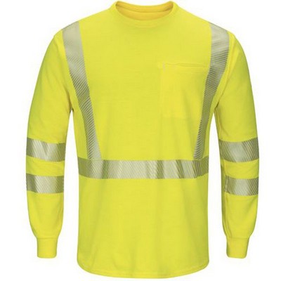 Bulwark® Hi-Visibility Lightweight Long Sleeve T-Shirt w/Insect Shield®