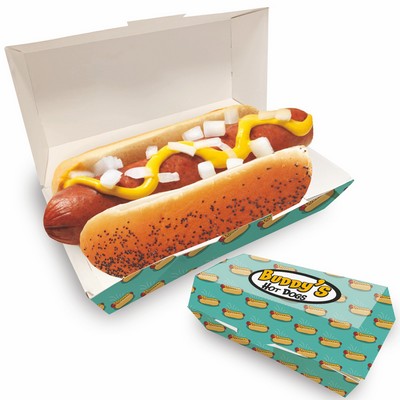 Clamshell Hot Dog Food Tray Full color