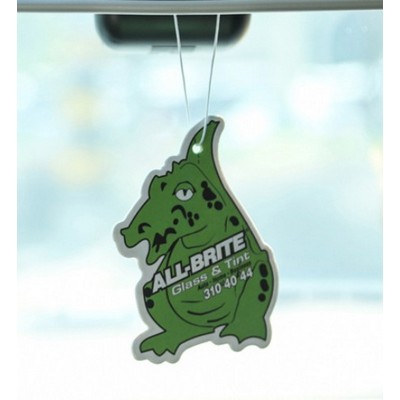 3.25" Die Cut Shape Custom Full Color Printed Air Freshener/Air Deodorizer w/Chanel Cologne Scent