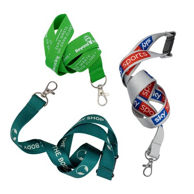 Lanyards Eco Recycled PET Full Color Sublimated (3/4")