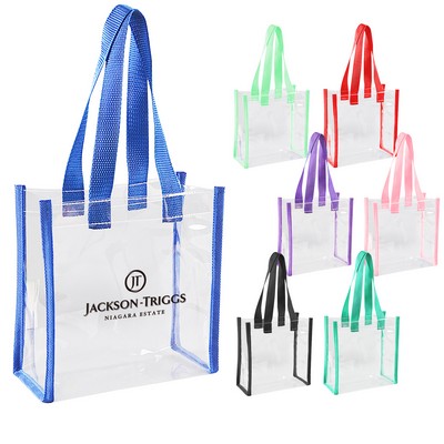 PVC Clear Stadium Tote Bag