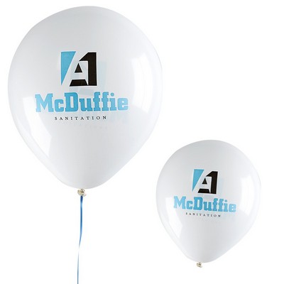 10" Chrome Latex Balloon (2 Color Imprint)