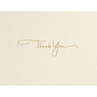 Golden Thank You Card