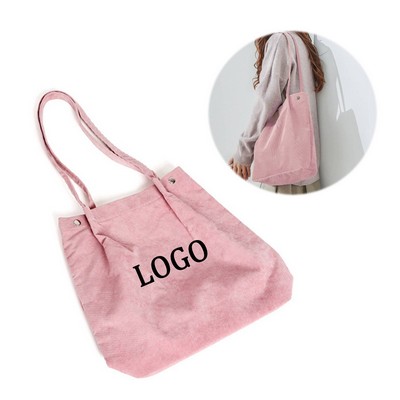 Women's Corduroy Tote Bag