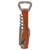 5¼" Wooden Bottle Opener & Wine Corkscrew