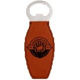 Rawhide Leatherette Bottle Opener w/Magnet