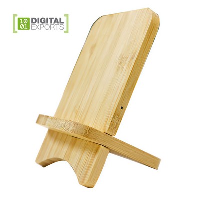 Wooden Mobile Phone Wireless Charger With Bracket 5W Suitable For Phone Charging Fast Charging