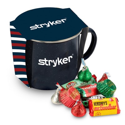 Promo Revolution - 16 Oz. Specked Camping Mug Gift Set w/Hershey® Holiday Mix