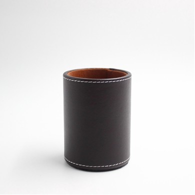 Leather Pen and Pencil Cup Holder