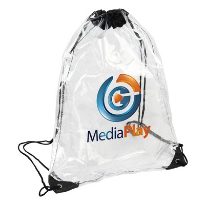 Biodegradable Clear Drawstring Backpacks