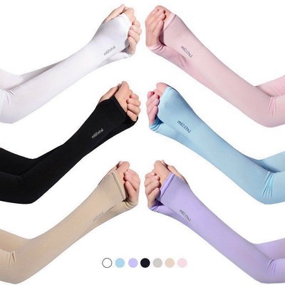 Ice Silk Sport Cycling UV Protection Arm Sleeves