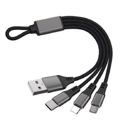 Nylon Braided 3-in-1 Charging Cable