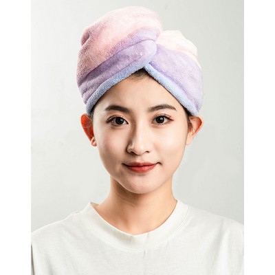 Rainbow Super Absorbent Fast Drying Hair Towel