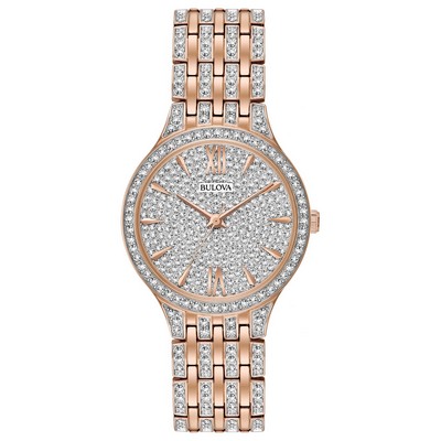 Bulova® Ladies Phantom Crystal Collection w/Full Pave Dial