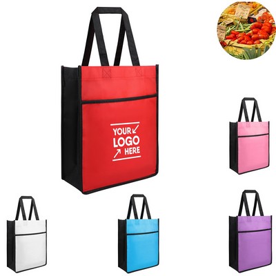 Front Pocket Non-Woven Tote Bag