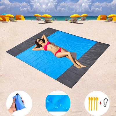 Custom Pocket Picnic Beach Mat / Blanket 78" X 55"