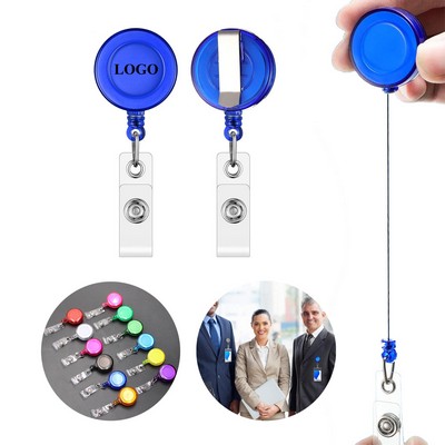 Retractable Transparent Badge Reel