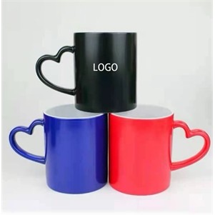 11oz Heart-Shaped Color Changing Mug