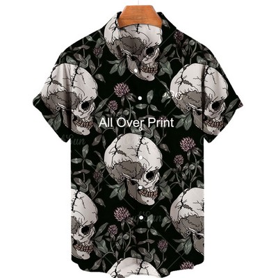 Summer Casual Short Sleeve Beach Hawaiian Shirt for Men