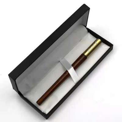 Vintage Wooden Pen Brass Cap with Gift Box