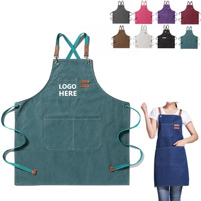 Adjustable Cotton Canvas Work Apron