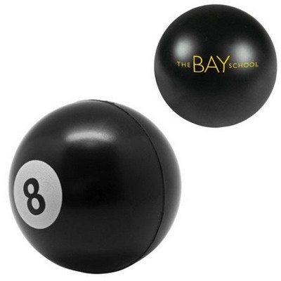 PU Eight-Ball Design Stress Ball