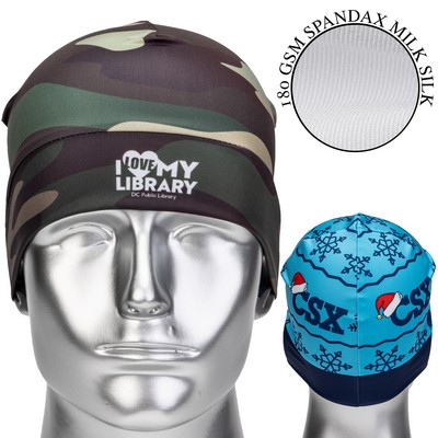 75D Milk Silk Dye Sublimation Skull Cap