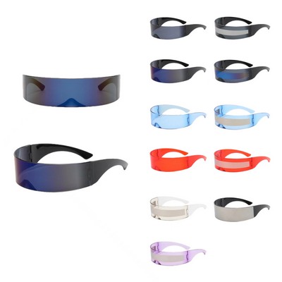 Futuristic Single Shield Sunglasses