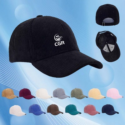 Casual Corduroy Cap