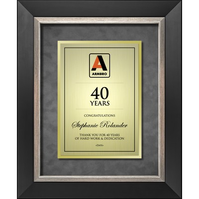 Banff - Gold Aluminum Certificate Shadow Box - Vertical 15"x18"