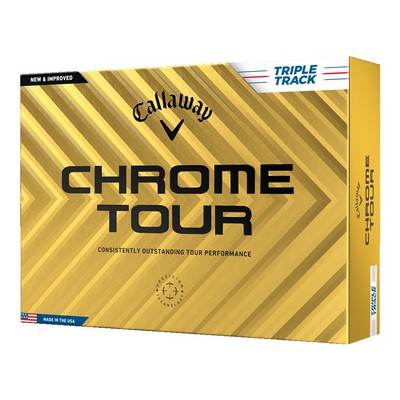 Callaway Chrome Tour Triple Track Golf Balls - White