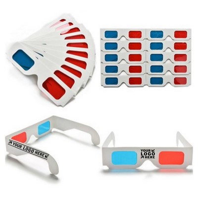 Red & Blue Cardboard Glasses