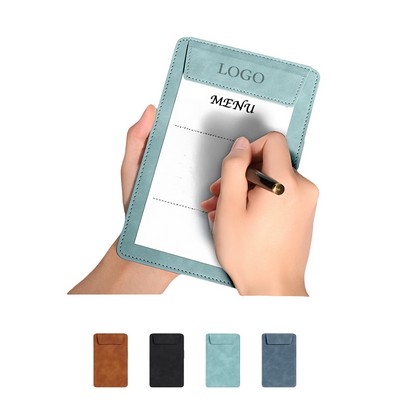 A7 PU Leather Menu Clipboard