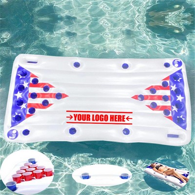 Play Platoon H2pong Inflatable Party Pong Raft With Cooler