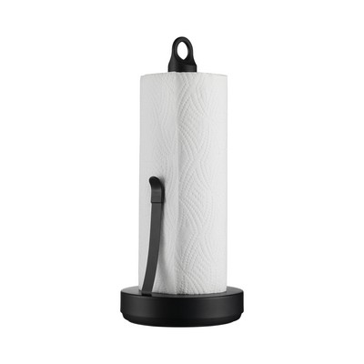 blomus Loop Black Modern Paper Towel Holder