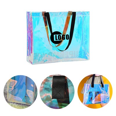 Pvc Laser Glitter Jelly Tote Bag