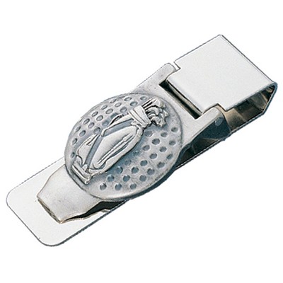 Golf Ball with Golf Bag Design Money Clip