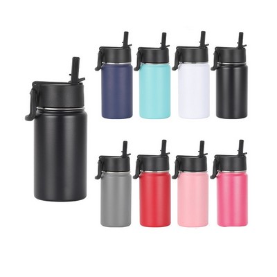 Handled Portable 12oz Stainless Steel Water Bottle