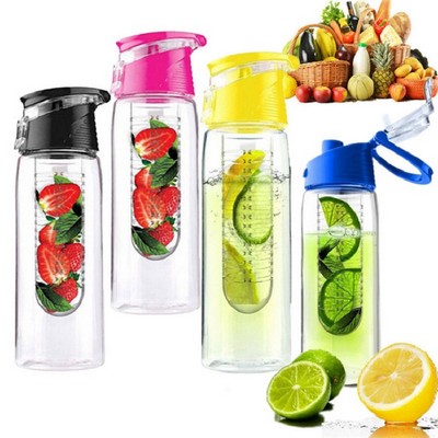 Plastic Fruit Juice Infuser Bottle-23oz