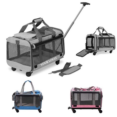 Travel Bag Pet Carrier with Wheels