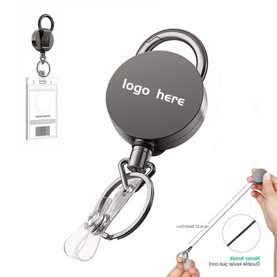 Badge Holder Retractable Clip