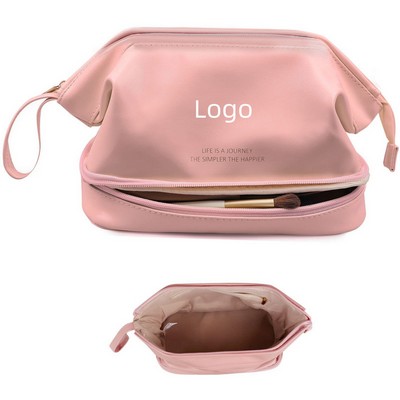 Double Layer Cosmetic Travel Makeup Bag