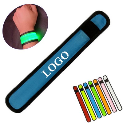 LED Light up Slap Wristband