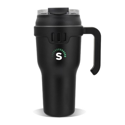 40oz.Travel Stainless Steel Vacuum Insulated Spill proof Coffee Mug w/handle, lid,and built-in straw