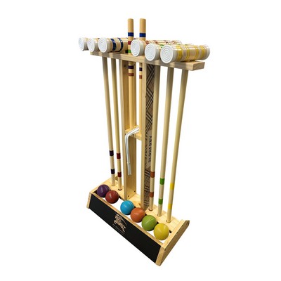 Imprinted croquet set