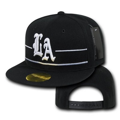 Los Angeles LA City Flip Side Snapback Flat Bill Hats