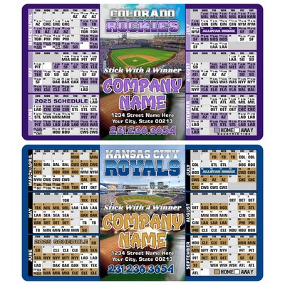 4 X 7 Baseball Schedule Magnet