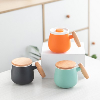 Chubby Ceramic Mug with Tea Separator