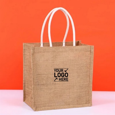 Eco-Friendly Linen Reusable Tote Bag for Shopping